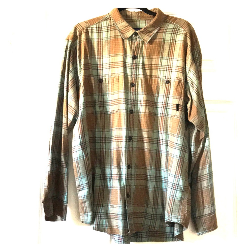 Patagonia organic cotton plaid shirt Large
